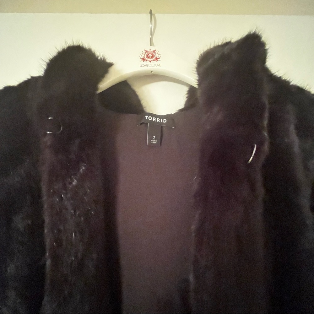 Torrid Hooded Faux Fur Jacket